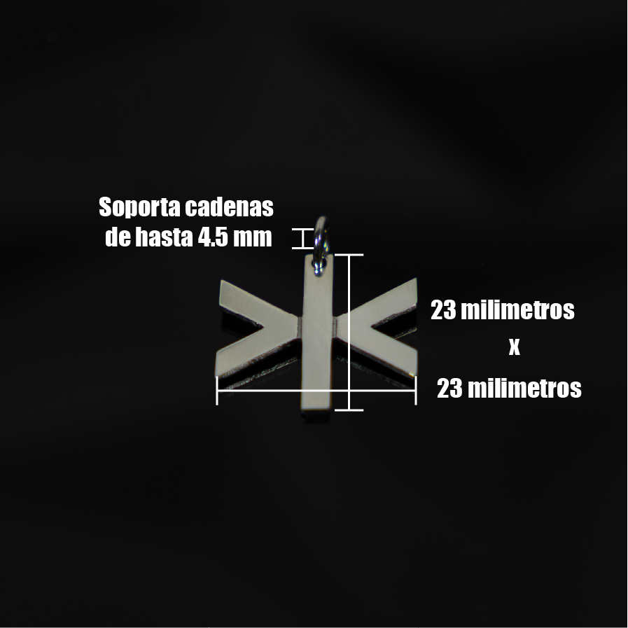 Dije Icon Series >|< + Cadena Cuban Link de 4mm
